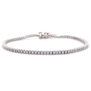 Sterling Silver 1 CTW Lab Grown Diamond Bracelet DLB-10036